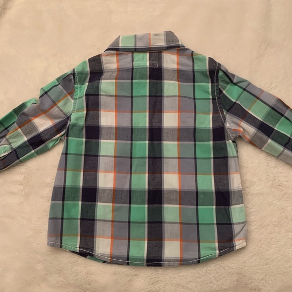 2T Boys Plaid Button down shirt - Picture 4 of 6